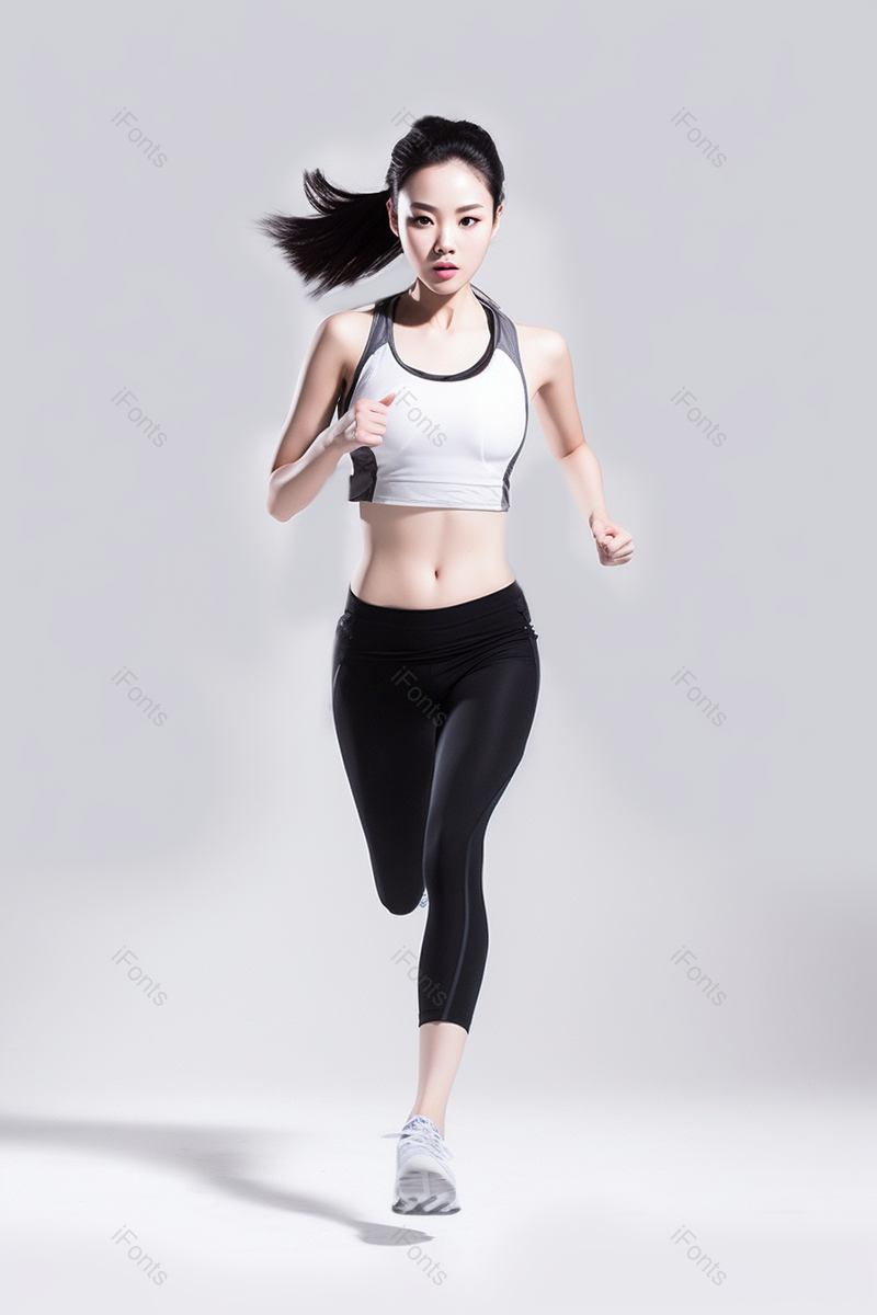 健身运动跑步奔跑的年轻女性,高清,摄影图,摄影图片,图片大全,摄影图免费下载